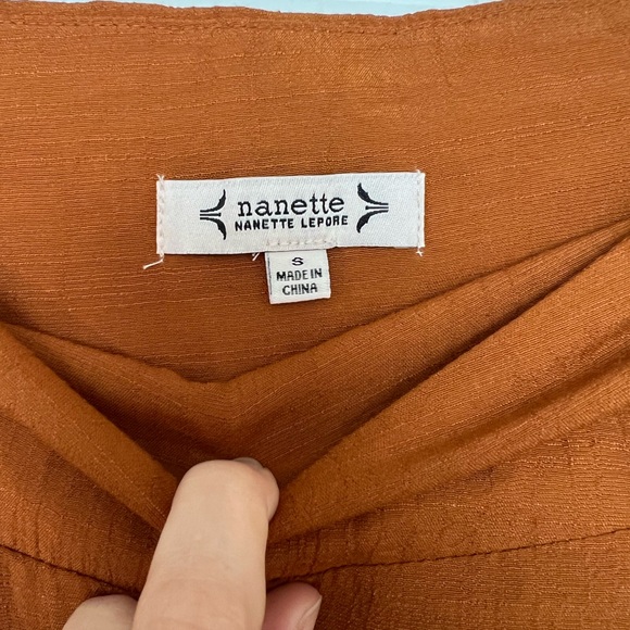 Nanette Lepore Terracotta Wide-Leg Pants - Picture 4 of 6